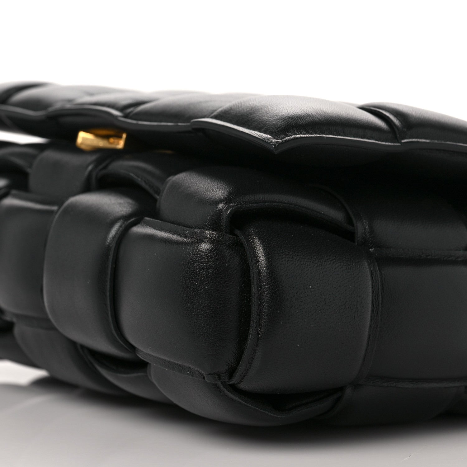 Bottega Veneta Lambskin Maxi Intreccio Padded Chain Cassette Crossbody Bag Black 8 of 8