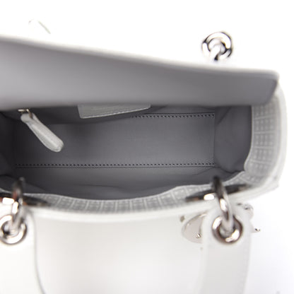 Christian Dior Patent Micro-Cannage Mini Lady Dior White 5 of 13