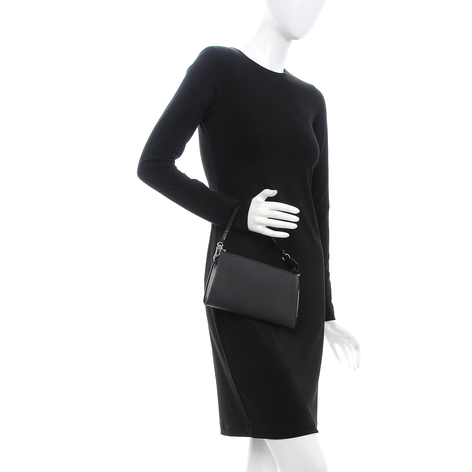 Louis Vuitton Epi Pochette Accessories 24 Black 2 of 9