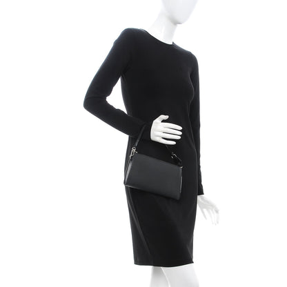 Louis Vuitton Epi Pochette Accessories 24 Black 2 of 9