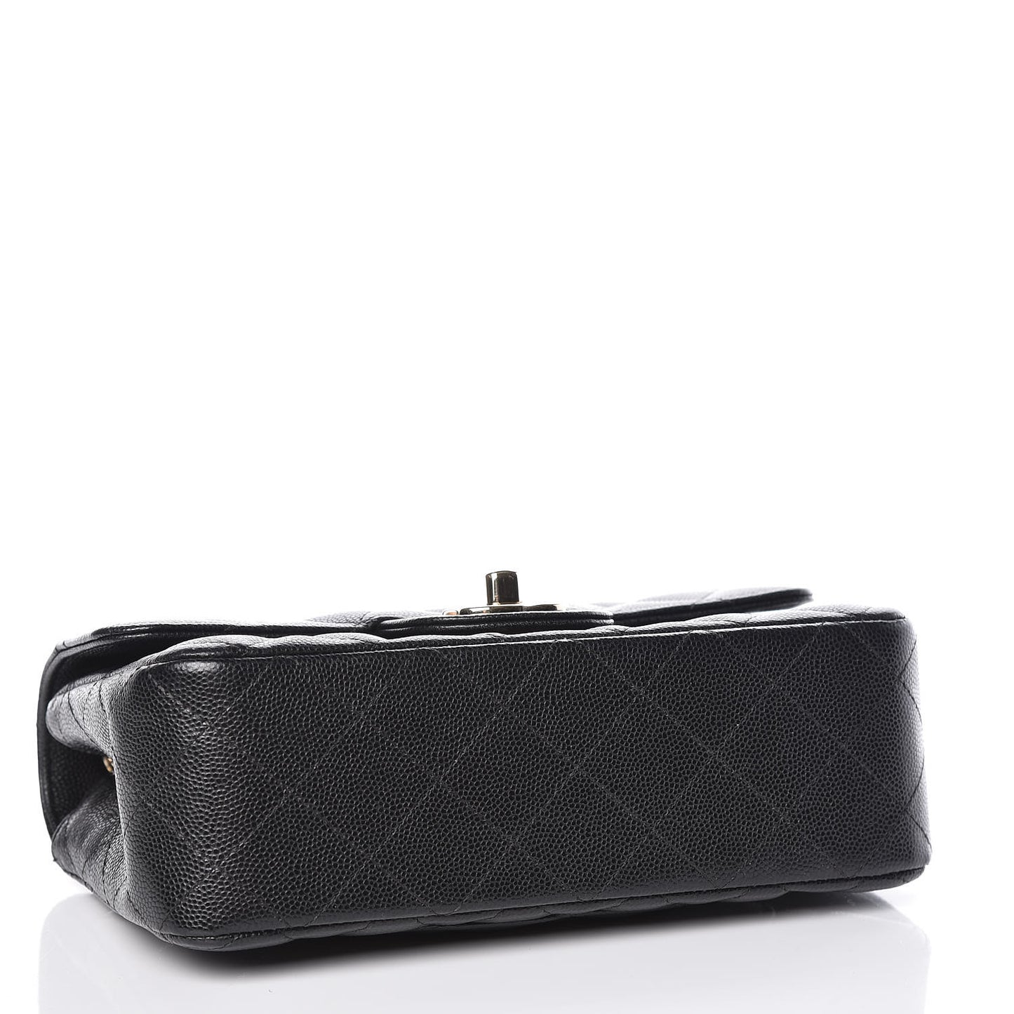 Caviar Quilted Mini Rectangular Flap Black