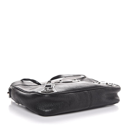 Balenciaga Chevre Silver Metallic Edge Hardware Hip Black 4 of 7