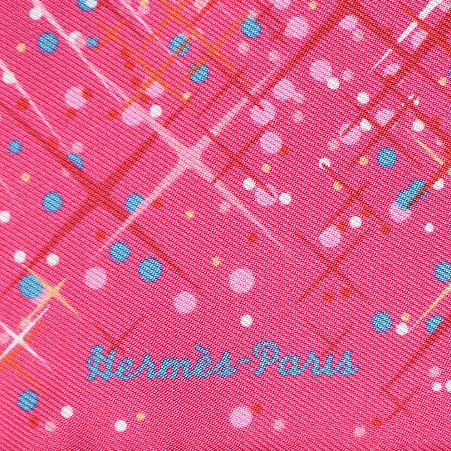 Silk Magic Kelly Pocket Square Scarf Rose Vif Rose Pale Rouge