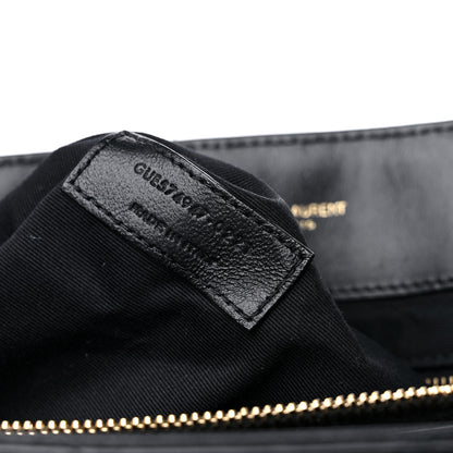 Saint Laurent Calfskin Y Quilted Monogram Large Loulou Chain Satchel Black 10 of 20