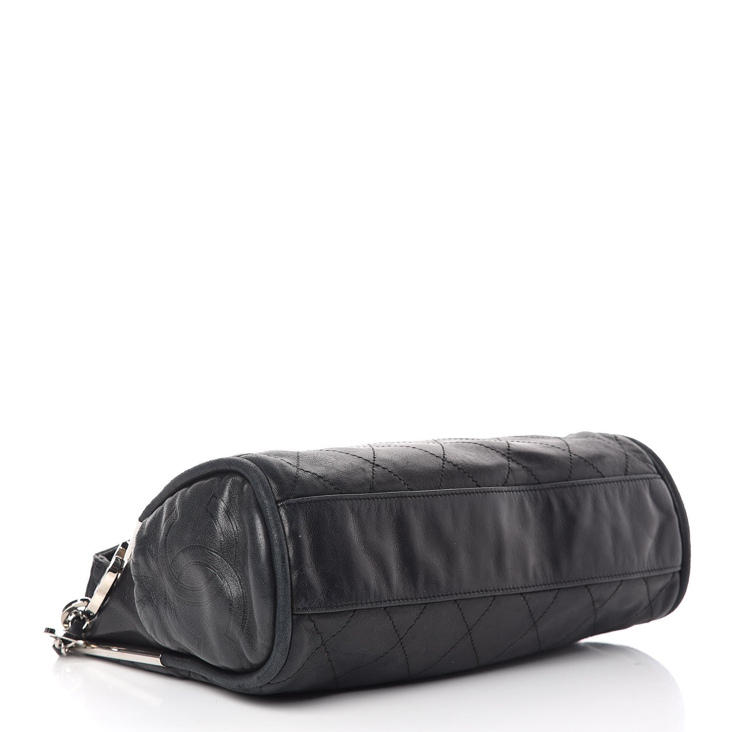 Chanel Lambskin Stitched Medium Ultimate Soft Tote Black 4 of 12