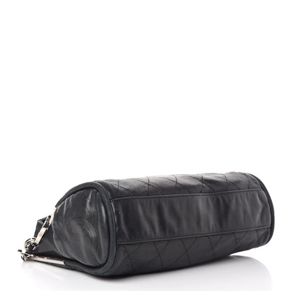 Chanel Lambskin Stitched Medium Ultimate Soft Tote Black 4 of 12