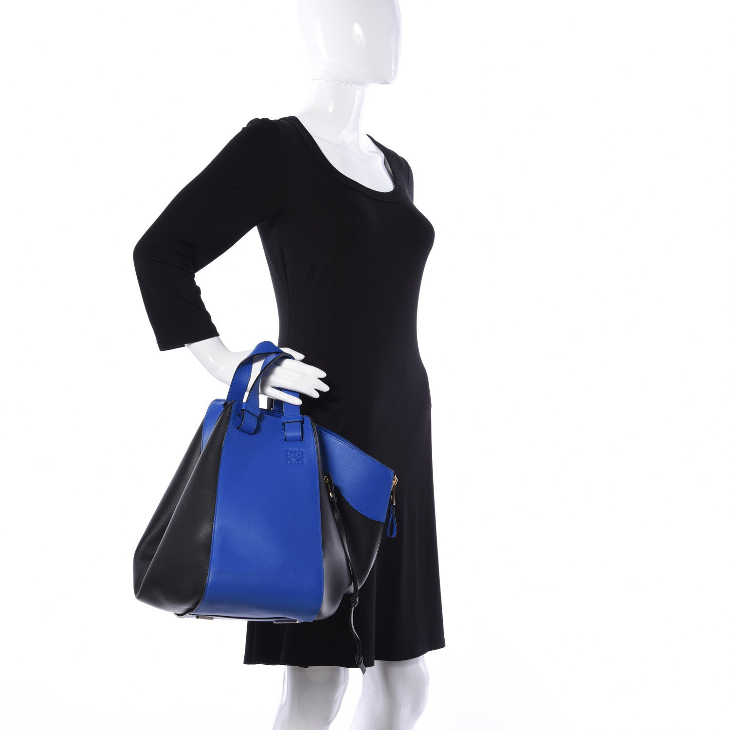 Loewe Calfskin Large Hammock Shoulder Bag Electric Blue 3 of 15