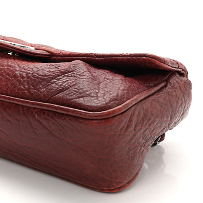 Chanel Distressed Lambskin Lady Braid Flap Burgundy 10 of 11