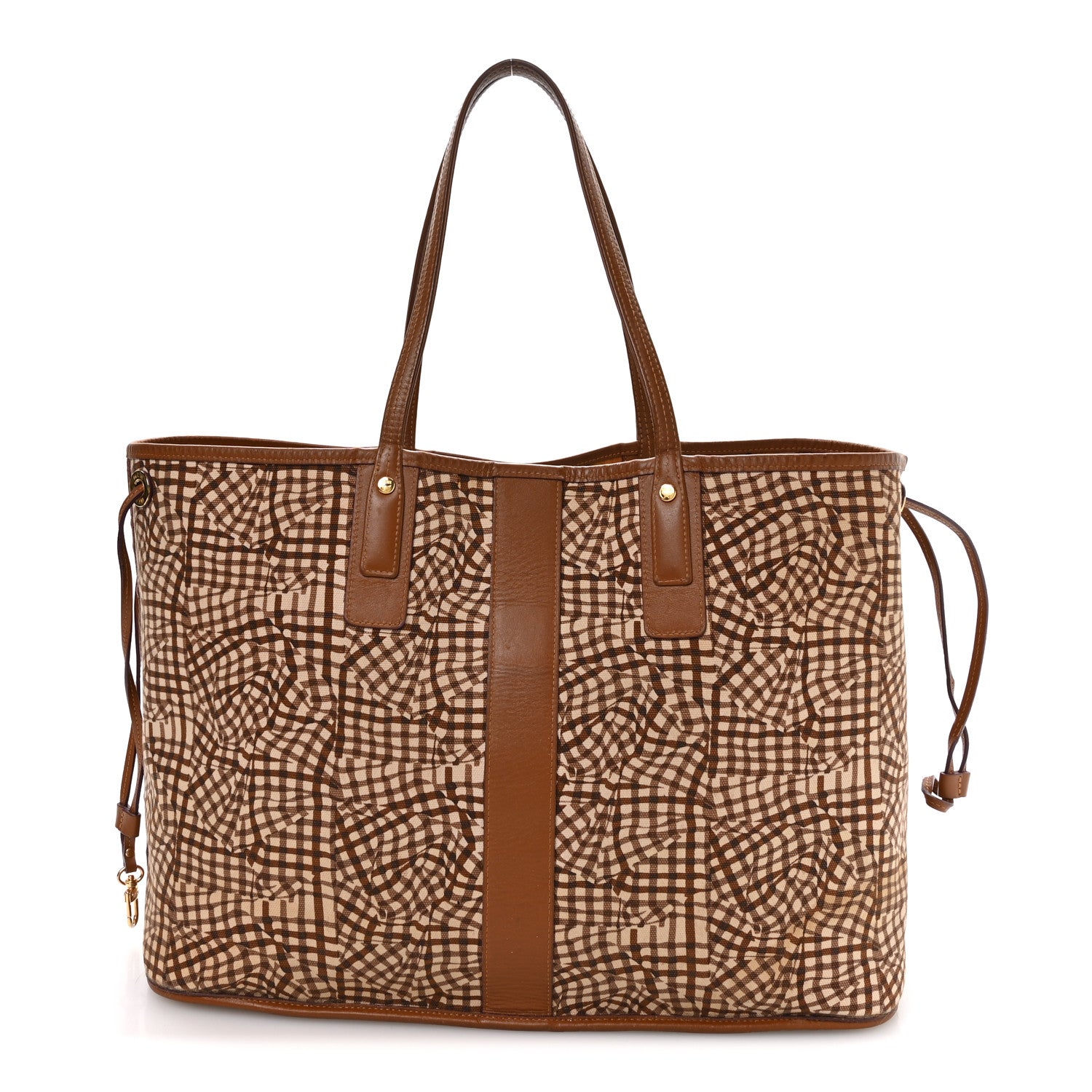 MCM Visetos Large Liz Reversible Shopper Tote Cognac 4 of 17