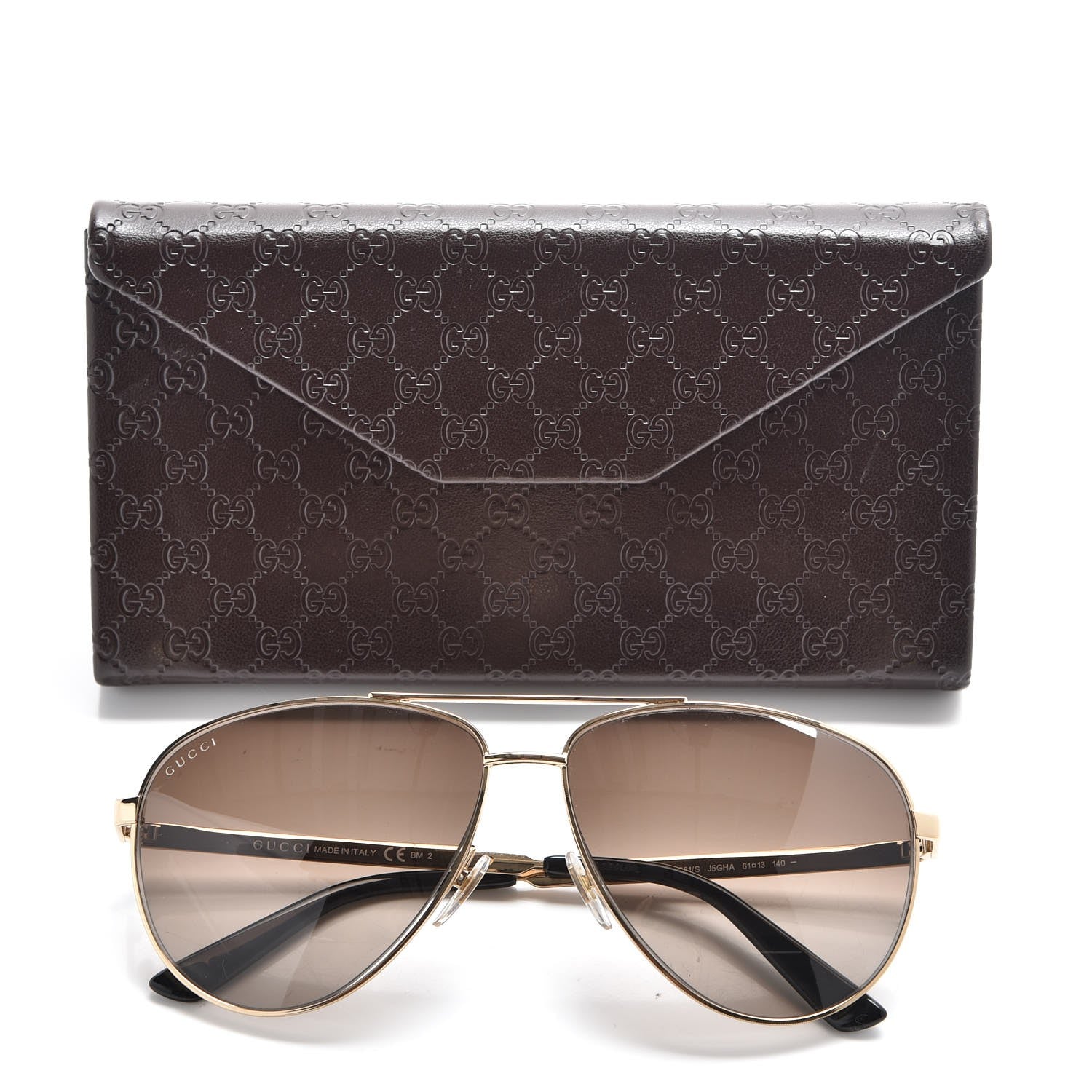 Gucci Web Aviator Sunglasses GG2281/S Gold 9 of 9