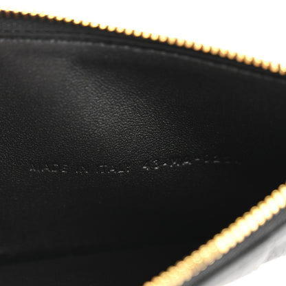 Christian Dior Supple Calfskin Cannage Caro Cosmos Zipped Card Holder Black 13 of 18