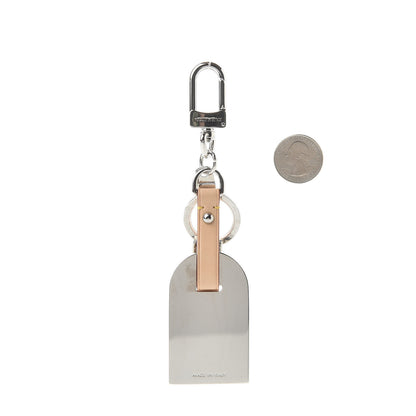 Louis Vuitton Metal Luggage Tag Key Holder Silver 2 of 3