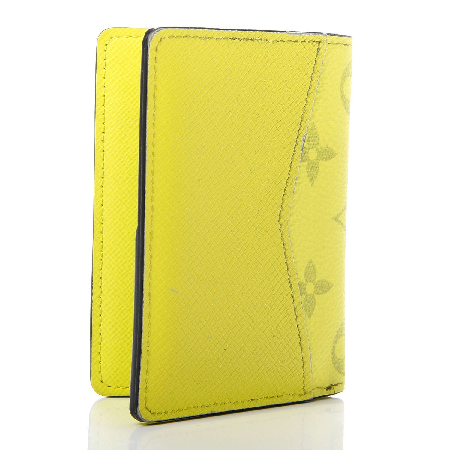 Louis Vuitton Monogram Taiga Pocket Organizer Yellow 2 of 7