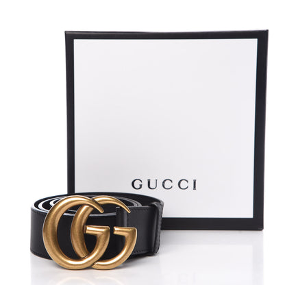 Gucci Moon Calfskin Double G 40mm Belt 75 30 Black 7 of 7
