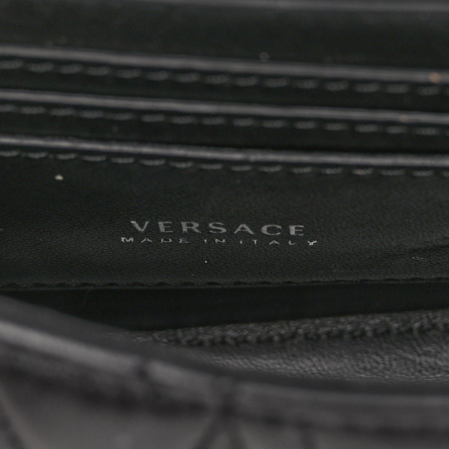 Versace Nappa Quilted Virtus Evening Bag Black 6 of 9