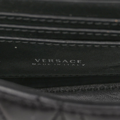Versace Nappa Quilted Virtus Evening Bag Black 6 of 9