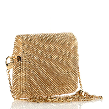Fendi Glass Vitello King Beaded Mini Pico Baguette Charm Semolino 2 of 7