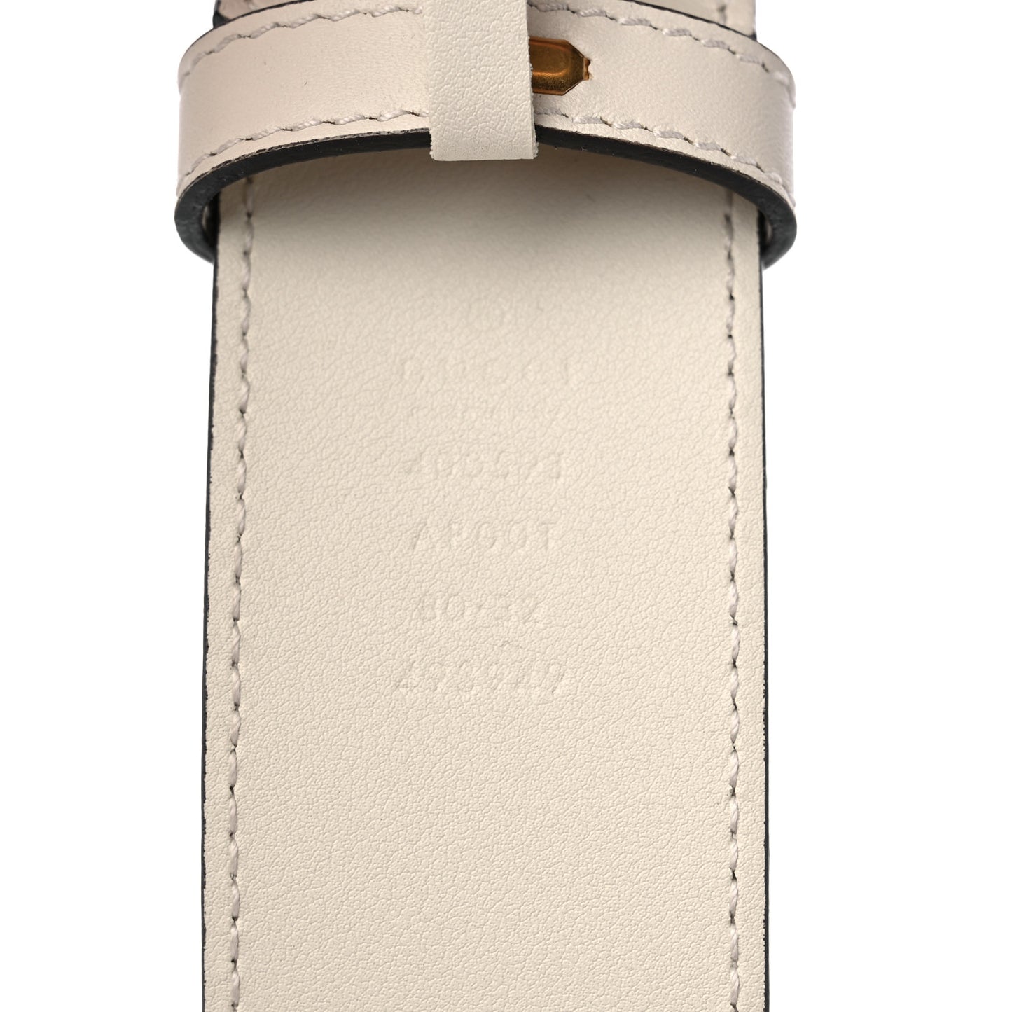 Calfskin Double G 40mm Belt 80 32 Mystic White