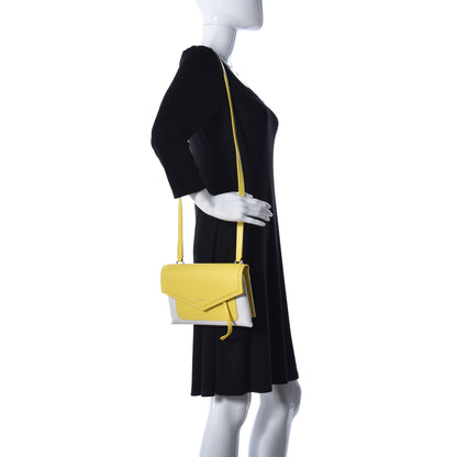 Givenchy Calfskin Duetto Crossbody Bag Yellow 2 of 17