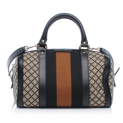 Gucci Diamante Vintage Web Small Boston Black 1 of 8
