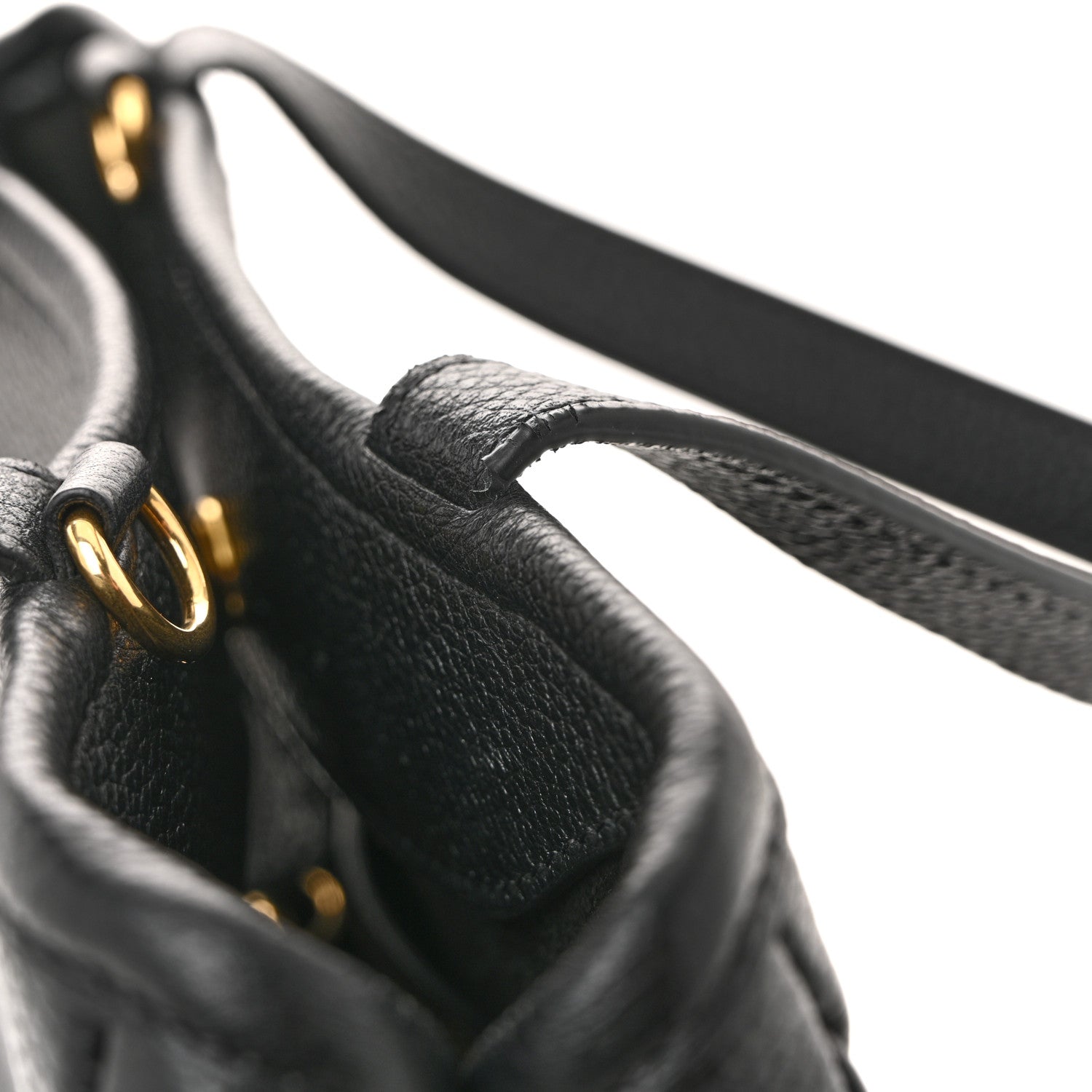 Celine Grained Calfskin Small Folded Cabas Black 11 of 12