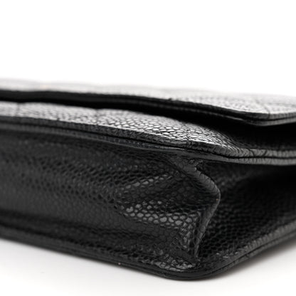 Chanel Caviar Quilted Wallet on Chain WOC Black 11 of 13