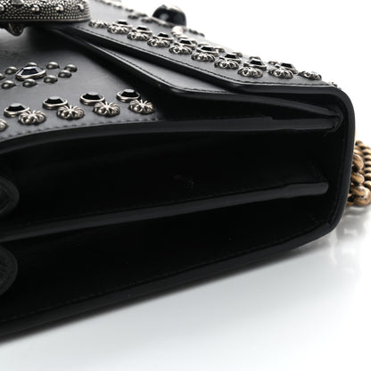 Gucci Calfskin Studded Small Dionysus Shoulder Bag Black 16 of 17