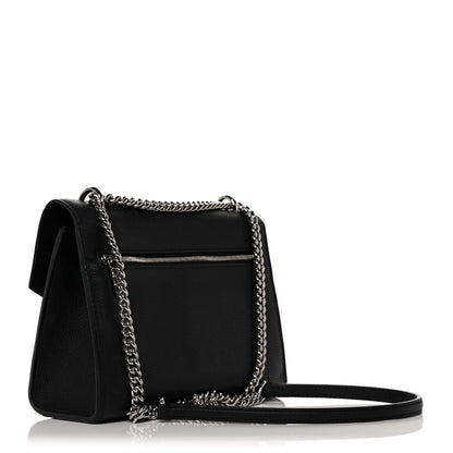Louis Vuitton Soft Calfskin Mylockme Chain Bag BB Black 3 of 9
