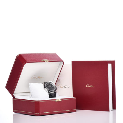 Cartier Stainless Steel Alligator 42mm Ronde Croisiere De Cartier Automatic Watch Black 9 of 9