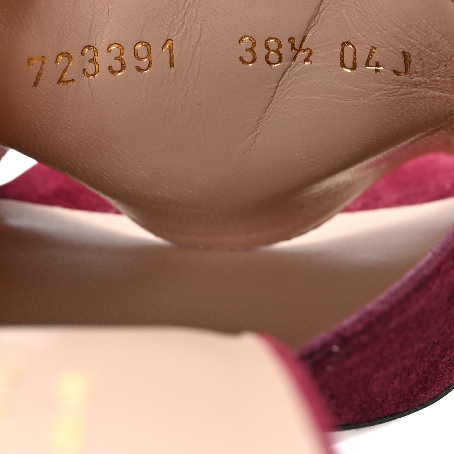 Suede Cachemire Blondie 65mm Mules 38.5 Violet Cyclamin