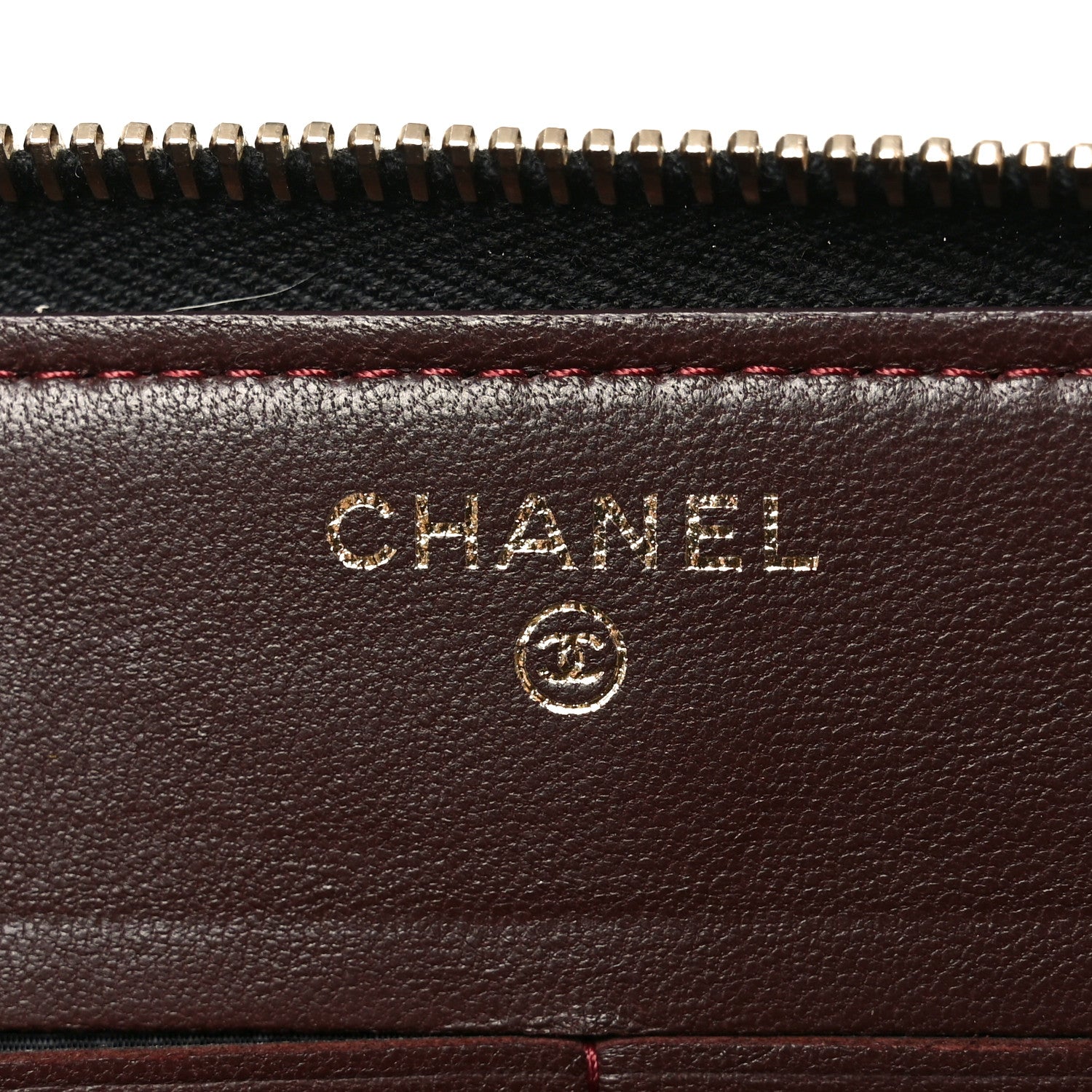 Chanel Lambskin Quilted Large Zip Around Organizer Wallet Black 6 of 9
