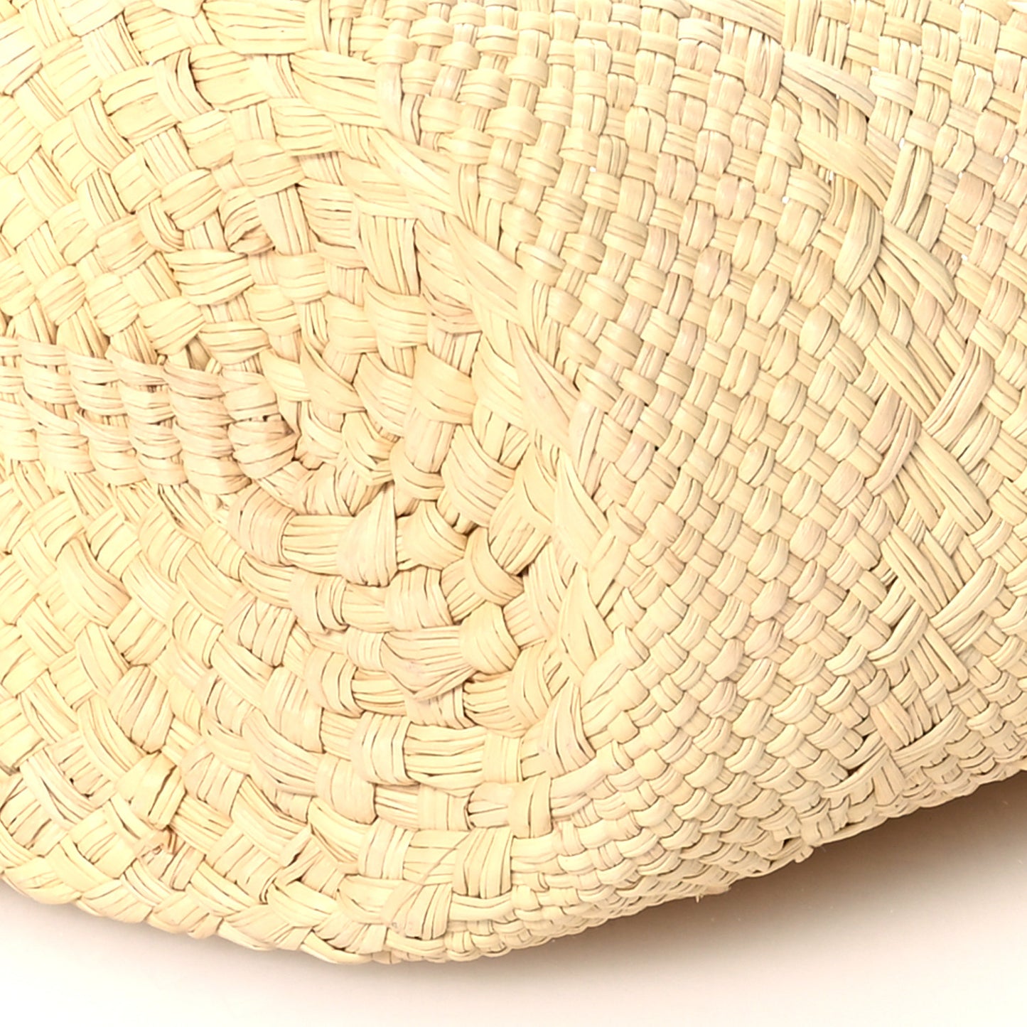 Calfskin Raffia Paulas Ibiza Small Anagram Basket Tote Bag Natural Tan