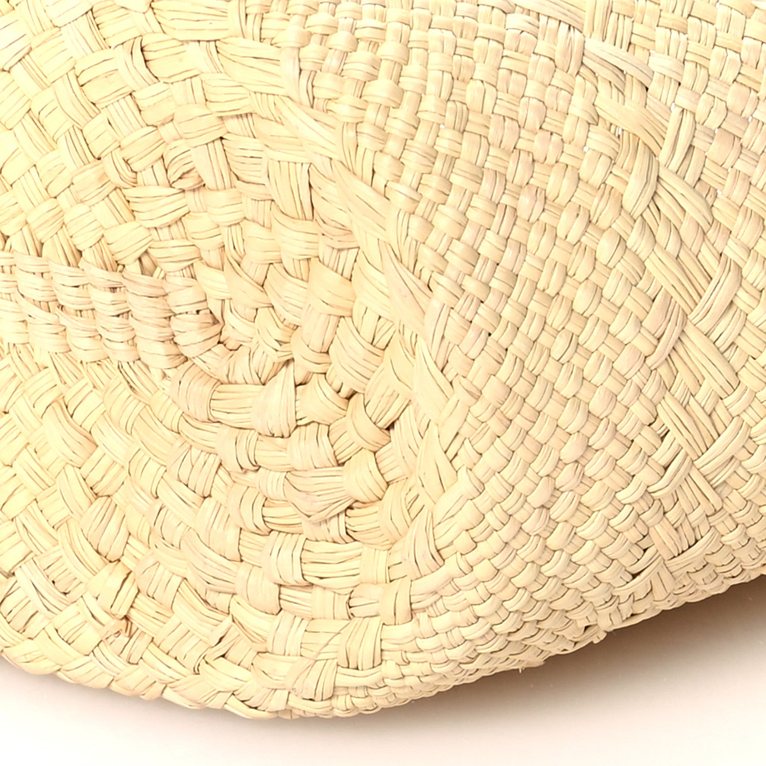 Loewe Calfskin Raffia Paulas Ibiza Small Anagram Basket Tote Bag Natural Tan 10 of 11