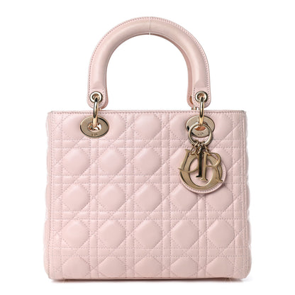 Christian Dior Lambskin Cannage Medium Lady Dior Light Pink 1 of 4