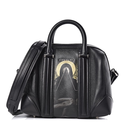 Givenchy Calfskin Coated Canvas Madonna Print Mini Lucrezia Black 1 of 11