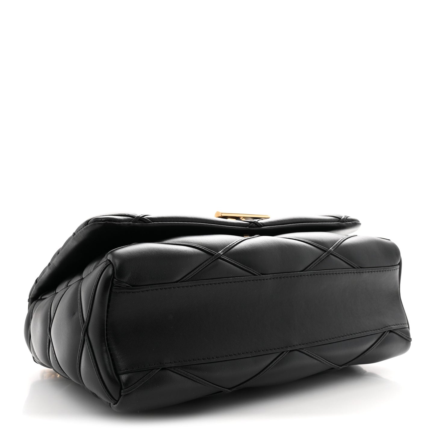 Lambskin Malletage Top Handle GO-14 GM Black