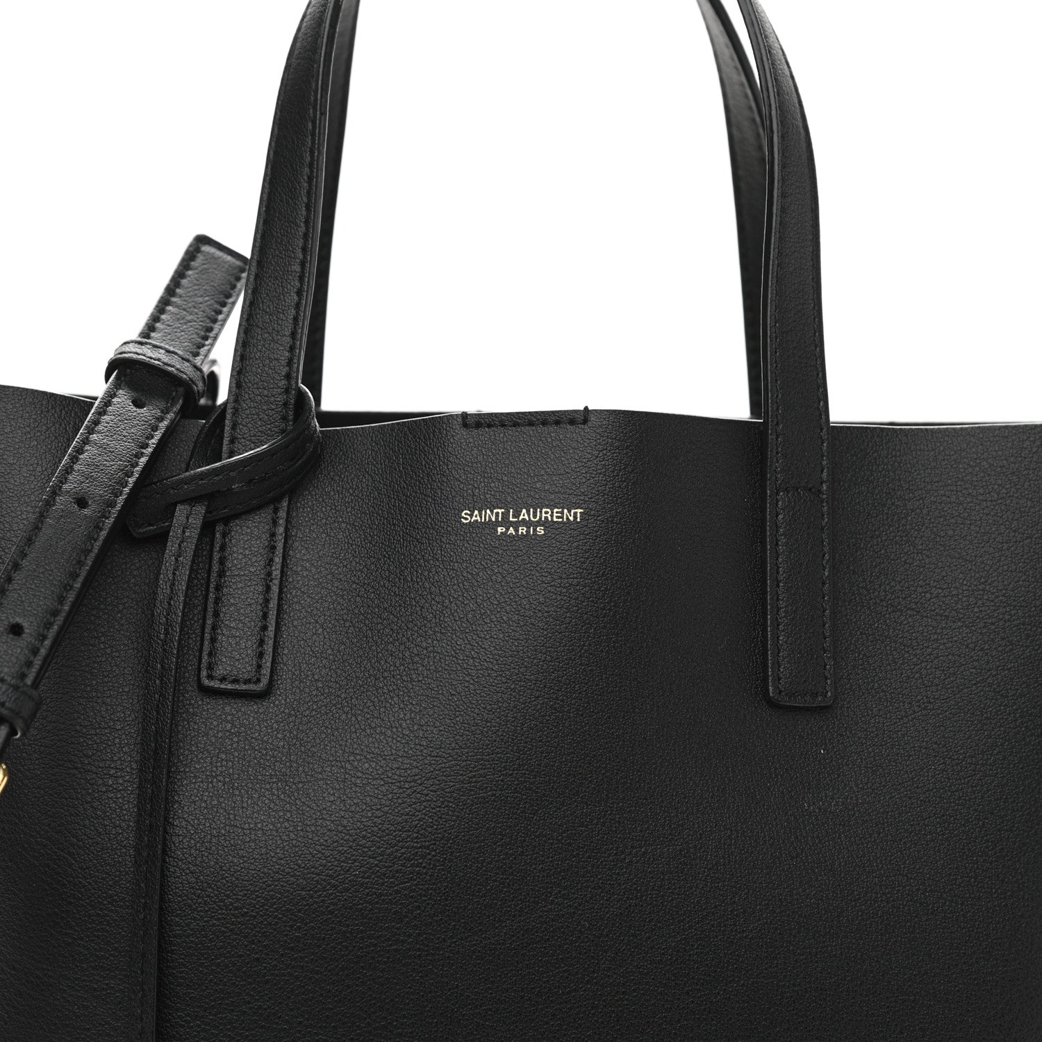 Saint Laurent Calfskin Toy Shopping Tote Black 8 of 11