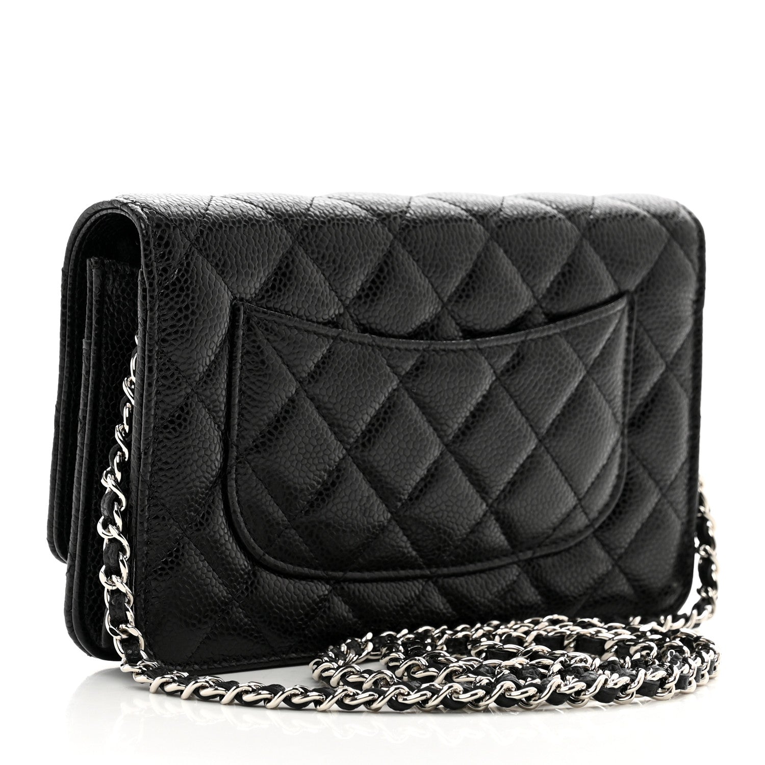 Chanel Caviar Quilted Wallet on Chain WOC Black 3 of 11