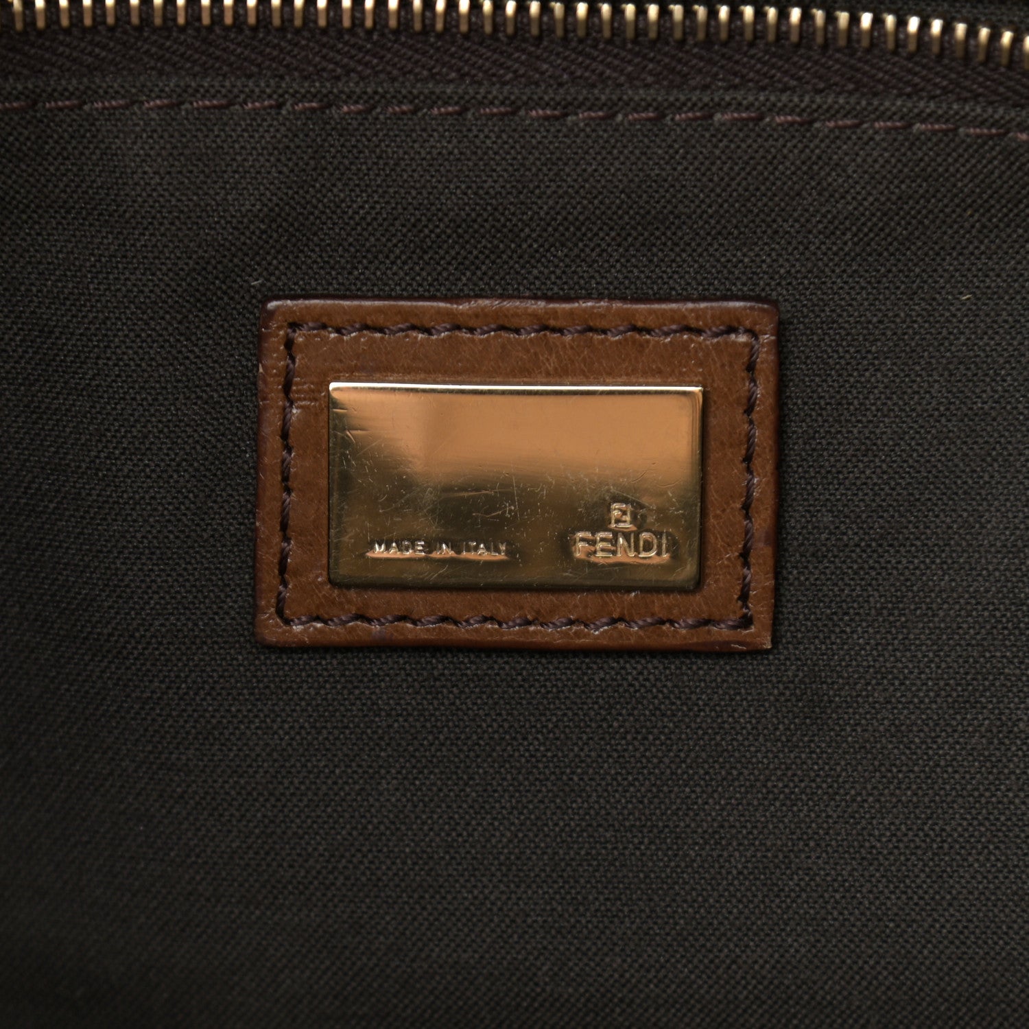 Fendi Zucca Maxi Baguette Bag Tobacco 7 of 12