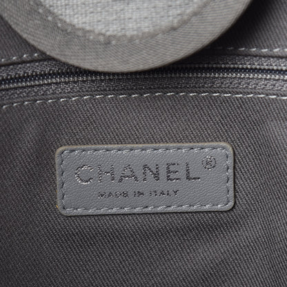 Chanel Canvas Large Deauville Tote Grey 7 of 11