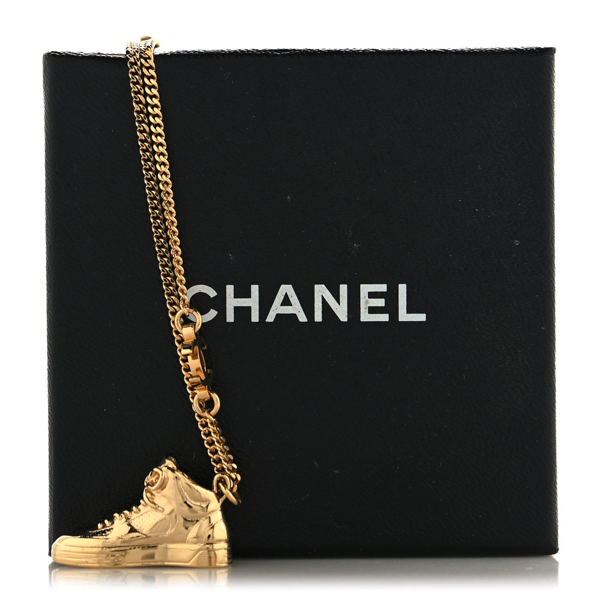 Chanel CC Sneaker Motif Necklace Gold 5 of 5