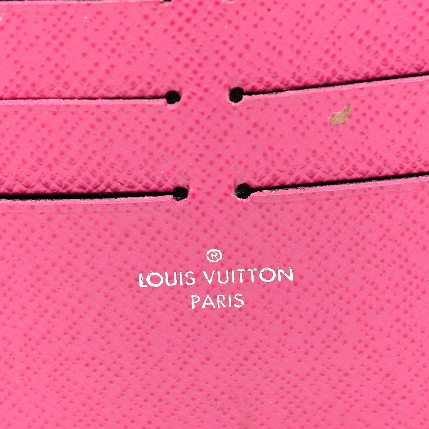 Calfskin Felicie Card Holder Insert Hot Pink