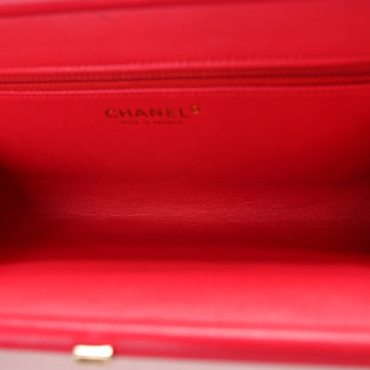 Chanel Lambskin Quilted Timeless Clutch Fuchsia 5 of 11
