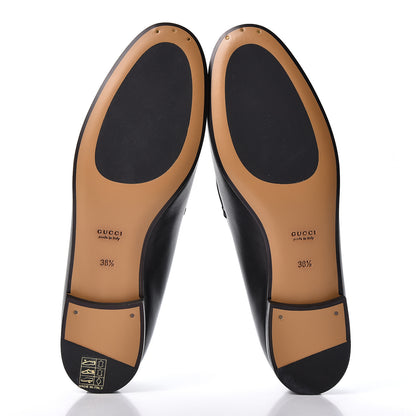 Gucci Calfskin Womens Jordaan Loafers 38.5 Black 8 of 9