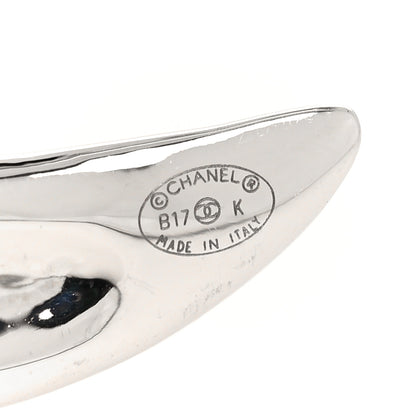 Chanel Baguette Crystal CC Brooch Silver 3 of 3