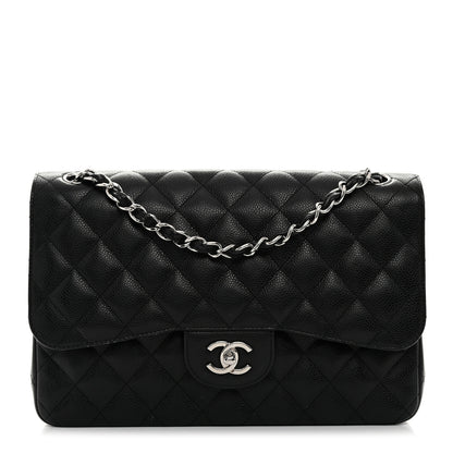 Chanel Caviar Quilted Jumbo Double Flap Black 1 of 10