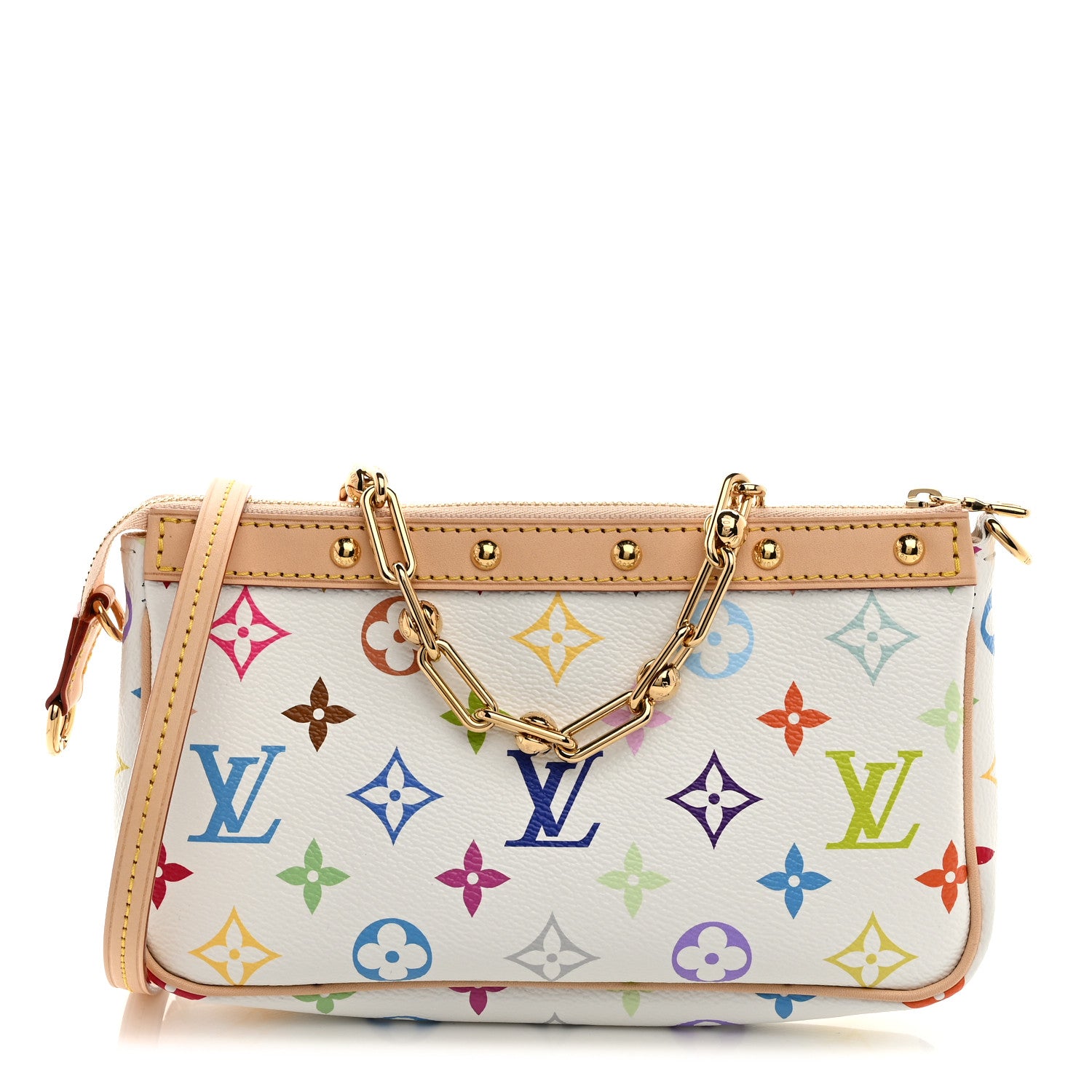 Louis Vuitton LV X TM Monogram Multicolor Pochette Accessories White 1 of 11