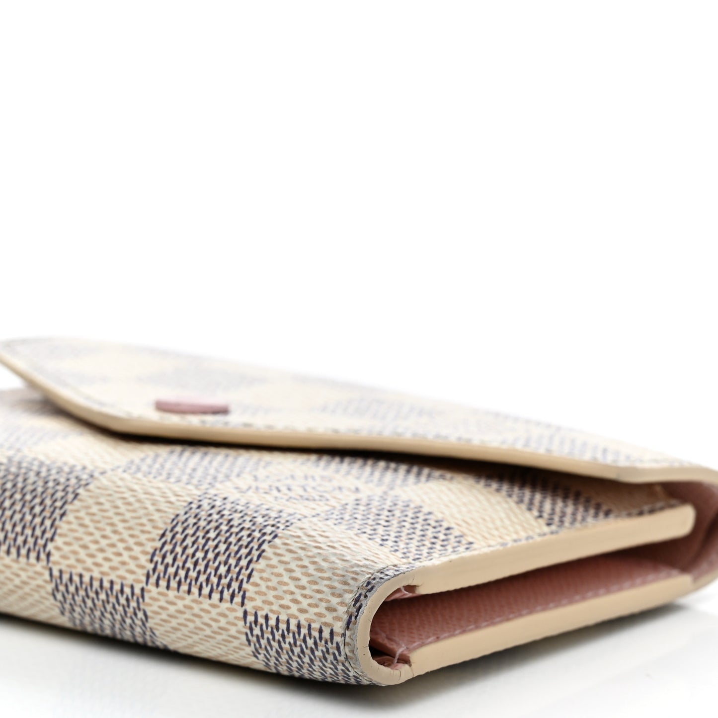 Damier Azur Victorine Wallet Rose Ballerine