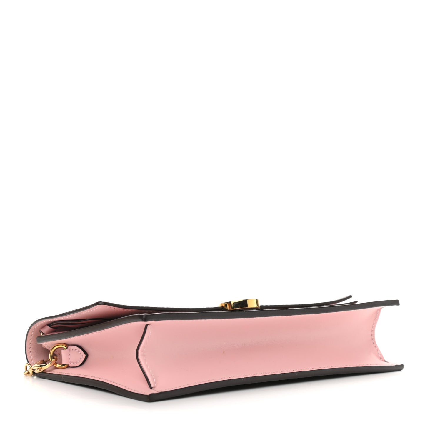 Monogram Flore Chain Wallet Rose Ballerine