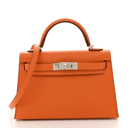 Hermes Epsom Mini Kelly Sellier 20 Orange 1 of 11
